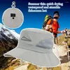 Beretti Cappello a sede impermeabile Summer Dremolatura rapida Borsa di stoccaggio Sun portatile Panama Cap traspirante alpinismo