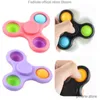 Dekompression Spielzeug Fingerspinne Spinning Top Fidget Spinner S seine Blase Zappelspielzeug Anti -Stress -Gyroskop Spielzeug Weihnachtsgeburtstagsgeschenk für Kinder