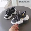 Sneakers Spring and Autumn Childrens Basketball Shoes Breathable Non slip Shoulder Straps Running Fashion Edition Boys Girls Q240413