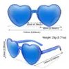 Sonnenbrille Trendy Cosplay Party Brillen Brillen Brillenherzformung Sonnenbrille UV400 Schutz Herz Sonnenbrille für Frauen Schlagbraggle 24412