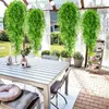 Decoratieve bloemen Kunstmatige wijnstokken Simulatie Wisteria Vine Rattans planten muur hangende klimplant nep buiten decoraties