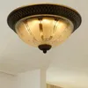 Plafonniers modernes simples salon léger couloir rétro couloir LED Decorative Luxury Round Chandelier