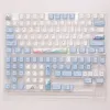 Accessoires 129 touches PBT Keycap Profil de cerise pour MX Switch Minimalisme Blue Blanc Ocean Dye Submolation Desktop Mechanical Clavier Keycaps