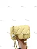 7A Designer Mini Classic Flap Bag Quilted Leather Crush Pearl Gold Ball Metal Hårdvara Justerbar Matelasse Chain Crossbody Shoulder Bag