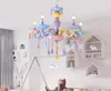 Moderne LED kroonluchter lichten Kid Room kleurrijke kristallen metalen verlichting slaapkamer kinderen plafondlamp indoor home decoratie50674333333333