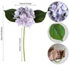 Decorative Flowers High Quality Purple Artificial Fake Hydrangea Plants For Living Room House Vase Wedding Decoration Christmas