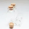 Storage Bottles 20pcs Cork Stopper 10ml Clear Glass Drifting Bottle Cute Jars Containers Small Wishing Vial