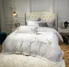 Sängkläder uppsättningar 2024 Europeisk stil Pure Cotton Four-Piece Set 60 Satin Jacquard Taste Luxury Brodery Series Bed Linen