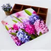 Handdoekbloemen Hyacinth Hand Hand Reinigingsvlak Microfiber Fabric Printed Logo Advertentiesterren Doeken