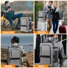 Sac à dos 50l grand ordinateur portable de 20 pouces extensible voltige approuvé reportez-vous en plein air avec 3 cubes d'emballage