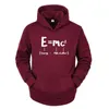 Hoodies masculins roman Math Energy Equal Milk Ajouter le café carré Théorie de la relativité sur les hommes à manches longues décontractées Fashion Cool Sweatshirts