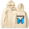Damen Hoodies Private Butterfly Explosion Print Hoodies Sweatshirt Winter übergroß