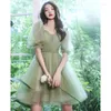 Party Dresses Harajpee Green Banquet Birthday Evening Princess Dress Daily Basis Gift Super Fairy Student Women Age Reducing Vestido