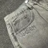 Herren Jeans gebrochener Planet Stickerei Star Beauty High Street und Damen Trip Casual Trend gerade Beinhosen