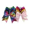 Akcesoria do włosów 8 cali Solid Raint Cheer Bow for Girls Butique Butique Duży