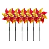 Gardendecoraties 6 pc's regenboog windmolen de paci -pinwheels voor tuin en drijfvogels beveiligingsspinner plastic roteren