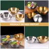 Dinnerware Sets Stainless Steel Salad Bowl Rice Kitchen Fruit Japanese Ramen Veggie Noodles Container Tableware