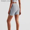 Kvinnors shorts Yoga outfit Sports Shorts High midja Slim Fit Butt Lift Gym Running Elastic Nylon 230704 C240413