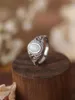 Klusterringar 2024 Europeiska och amerikanska S925 Sterling Silver Olika Aussie Treasure Women's Fashion Versatile Advanced Sense Ring