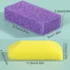 Outils de bain accessoires carrés / bateau Foot Pouce Sponge Stones Pied Care Callus Exfoliate Hard Skin Remover Pedicure Scurbber Scrub Manucure Tool 240413