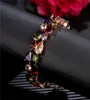 Mona Lisa color zircon bracelet colorful rose gold bracelet women039s bracelet fashion jewelry luxury designer jewelry90866024585081