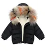 Fashion Baby Boys Jackets Fur collar Autumn Winter Kids Warm Thick Parkas Jacket Children Outerwear Girl Coat Boys Girls Clothes3716966