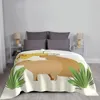 Cobertores Capybara Blanket Decoration Abstract e Minimal Portable Home Tampead