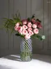 花瓶カラフルなガラス花瓶格好良いラッキーバンブーフラワーリビングルーム大きな乾燥水耕アレンジメントアート