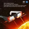 Lunettes d'éclipse solaire en papier CE ISO certifié SAFE pour la visualisation directe du soleil 240411