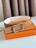 10a Mirror Quality Designer Belts heren en dames riem high-end dubbelzijdige palmprint koehide casual liefdevolle jonge heren riem geschenkdoos verpakking