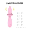 Vrouwelijk plezier roze vibator masturbator meisje afstandsbediening trillende eierglas dildo stoppers voor vrouwen echtelijk likken speelgoed