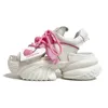 Zapatos casuales Bloqueo de color Sandalias de muffins gruesas Mujeres 2024 Versátiles PU Love Sports Roman 34-39