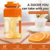 Juicers Blender Bottle portátil 70W Pooderoso liquidificador de suco fresco 1000ml 2 em 1 Copo que acompanha misturadores de espremedor de laranja