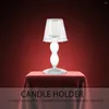 Candle Holders Vintage Glass Holder Wedding Table Lamp Taper Elegant Candlestick Home Dining Desk Design Stand Creative