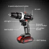 Cordless Electric Impact Drill Screwdriver 24PCS Bit Accessories Household Woodworking Power Tool with 1PCS battery 240407