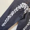 Jeans féminins 2024 American rétro rétro Hip-Hop Modèle en forme de U imprimés haute taille large jambe femelle y2k harajuku gothic lâche décontracté