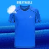 القمصان Queshark Men Quick Dry Sweve Shirt Tirt Tops Thirts Fitness Gym Workout Ultrathin Ultralight Sports Tee Tee