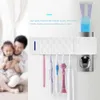 Toothbrush Sanitizer 3 In 1 UV Light Ultraviolet Toothbrush Sterilizer Toothbrush Holder Automatic Toothpaste Squeezers Dispenser Oral Care Dropship 240413