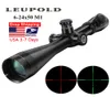Leupold Mark 4 624x50 m1 Escopo tático de caça ao rifle Ótico Escopo vermelho e verde Retículo de fibra de fibra Longo Scopes Rifle Scopes4531227