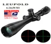 Leupold Mark 4 624x50 M1 Тактическая винтовка Охотника на оптику Оптику прицел красная и зеленая точка волокно сетки с длинной рельефной винтовкой.