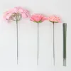 Decorative Flowers 100Pcs/Pack Artificial Flower Stems Rose Leaves Base Iron Wire Stem DIY Soap Paper Stub Craft Decor