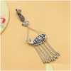 Pendant Necklaces Koi Tassel Cheongsam Buckle Collar Chinese Style Ethnic Female Temperament All-Match Drop Delivery Jewelry Pendants Dhqqb