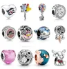 Memnon smycken 925 Sterling Silver Up House Balloons Charm Shimmering Narwhal Charms Seashell Dreamcatcher Bead Ocean Waves Pärlor Fit P Style Armelets Diy8427961