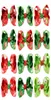 MixColor Baby Christmas Print Girl Ribbon Bow Clips Hairpin Hair Bow with Clips for Kids Christmas8359547