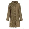 Pluie Pause Poncho étanche élégant pour femmes Smely Womens avec capuche et poches 231025 Drop livraison sports à l'extérieur Dheod extérieur athlétique