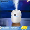 Humidifiers Fragrance Lamps 200ML Air Humidifier Portable USB Oil Diffuser With Romantic LED Lamp Large Spray Car Mist Maker Aromatherapy Machine