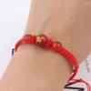 Braccialetti di fascino in stile cinese Braccialette Drago Lucky 2024 ANNO RED ROPE BEADERE GIOITÀ PER DONNE