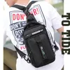 Backpack Fashion Men Nylon Rucksack zum Laden von USB -Schnittstelle Männliche Crossbody -Bag -Schulter -Messenger -Chest -Taschen Rucksack Daypack