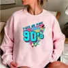 Mens Hoodies Take Me Back To The 90s Sweatshirt 90s Lover Hoodie Y2k Aesthetic Sweater Retro Pullover Vintage Party Crewneck Sweatshirts 240412