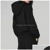 Yoga Outfit Yoga Outfit Al Sweatshirtsaddjogger Sweatpants Renown Heavy Weight Hooded Sweater Double Take Hoodies Loose Oversized Warm Dhub0